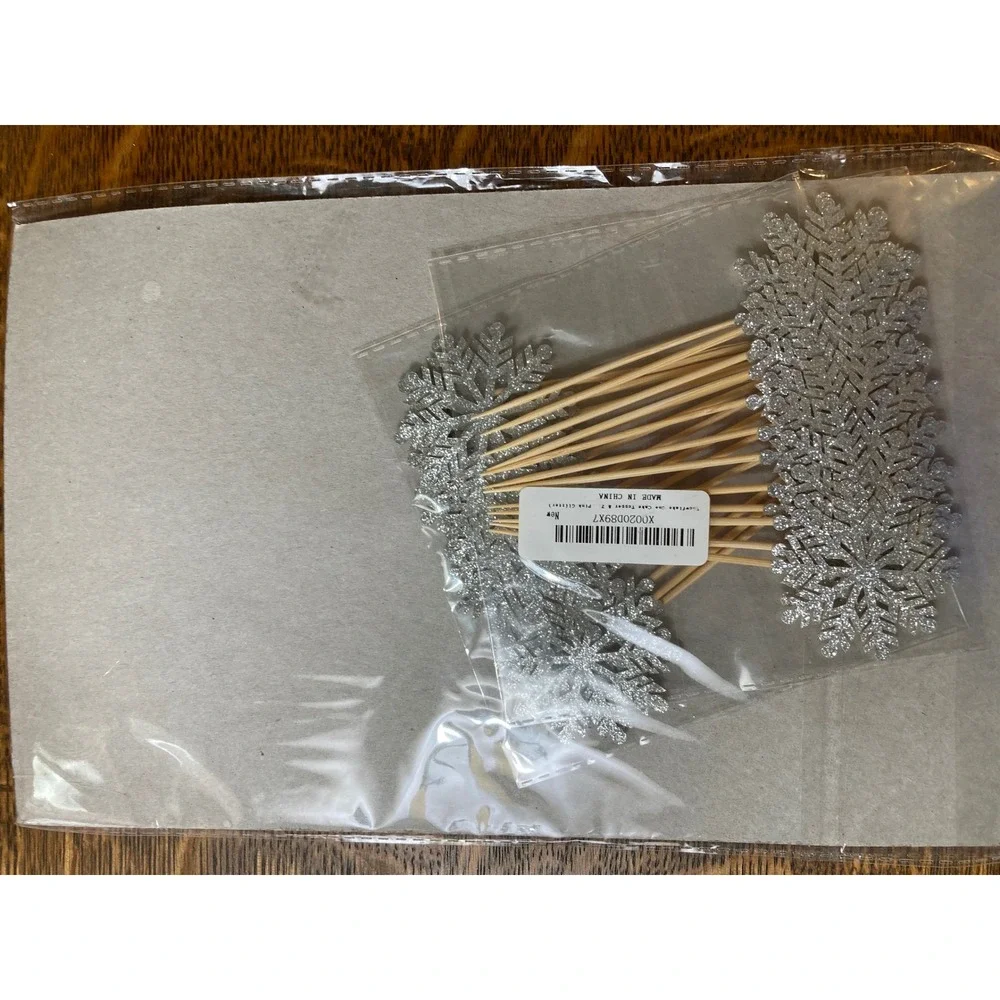 Winter Onederland 1st Birthday Cake Topper and Snowflake Cupcake Toppers Set